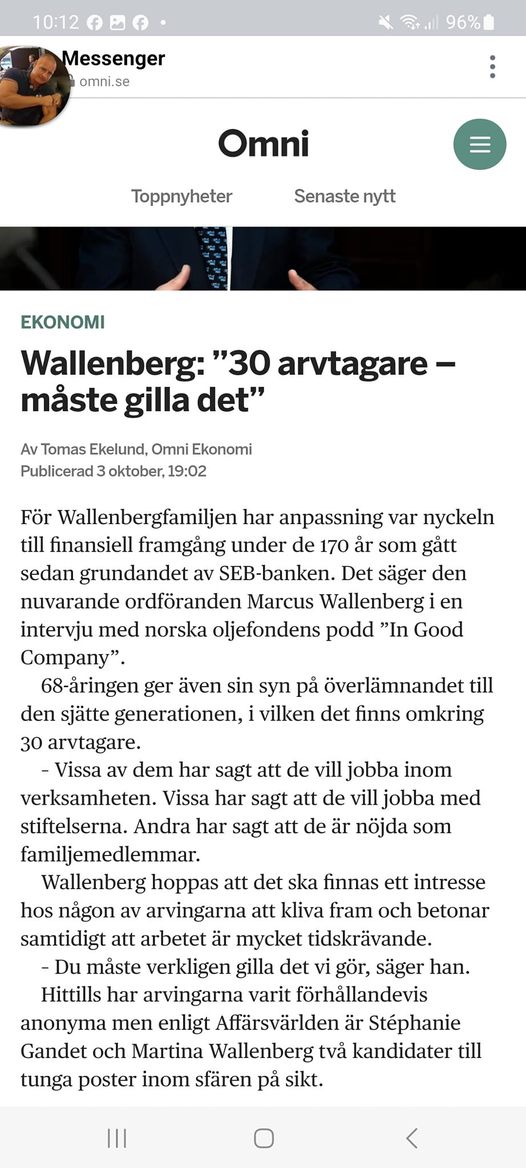 Anpassningsgillande Wallenbergsarvtagare