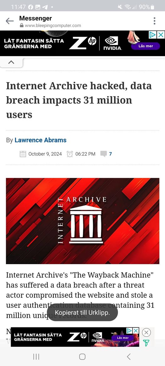 Internet Archive Hackat