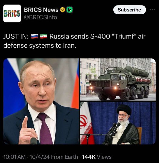 S-400 Till Iran Från Ryssland