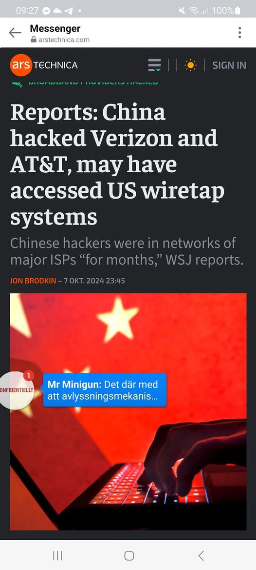 Kinesiskt Hack Mot Verizon & AT&T