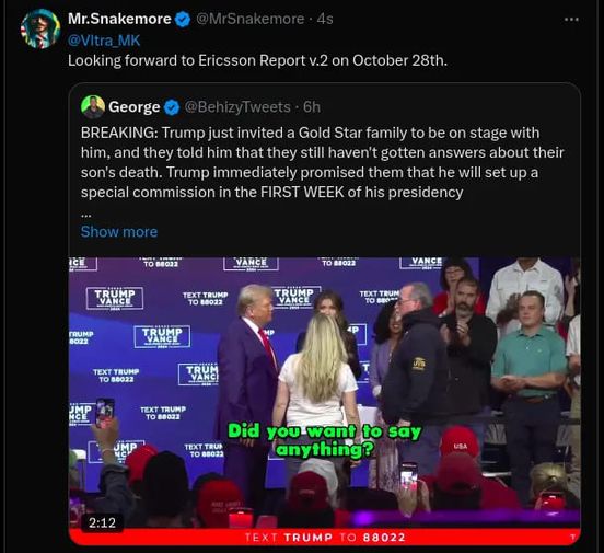 Trump Med En Gold Star Familj