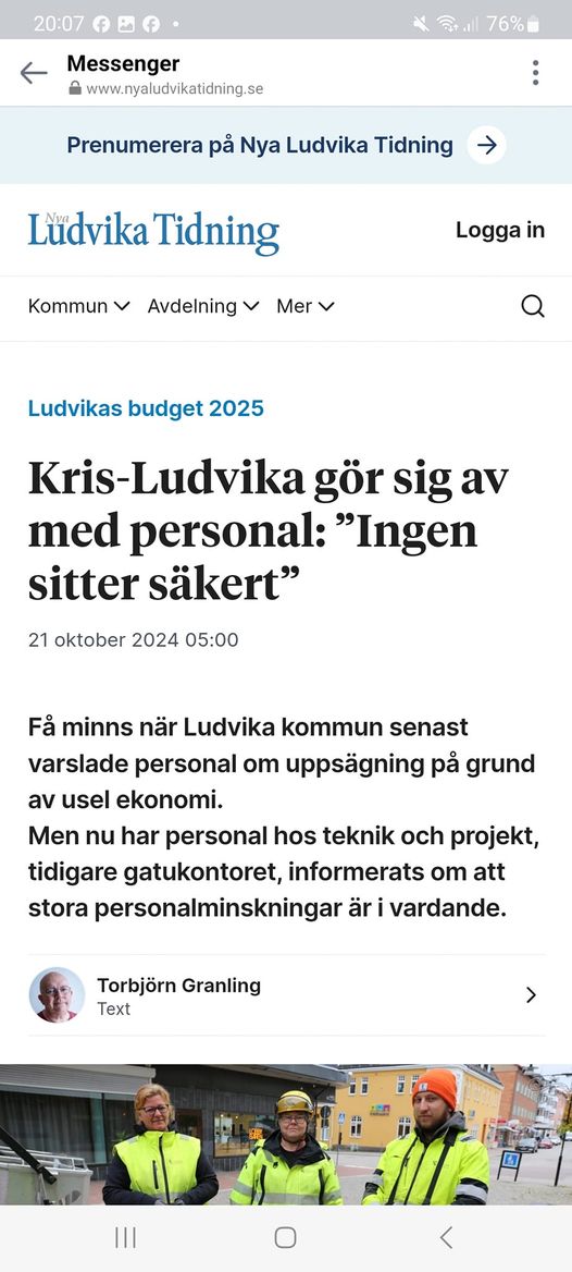 Kommande Personalminskning I Ludvika Kommun
