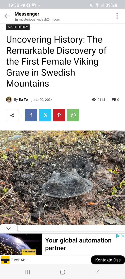 Kvinnlig Vikingagrav