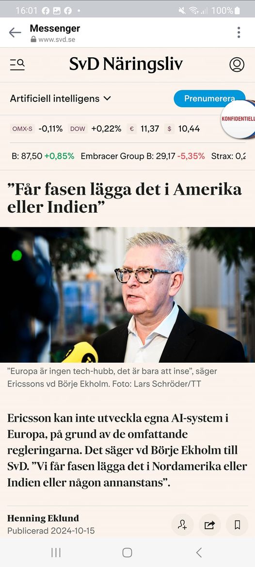 Börje Om Ericsson & AI