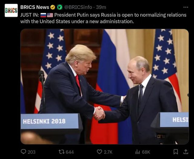 Relationsnormaliseringsöppet Ryssland