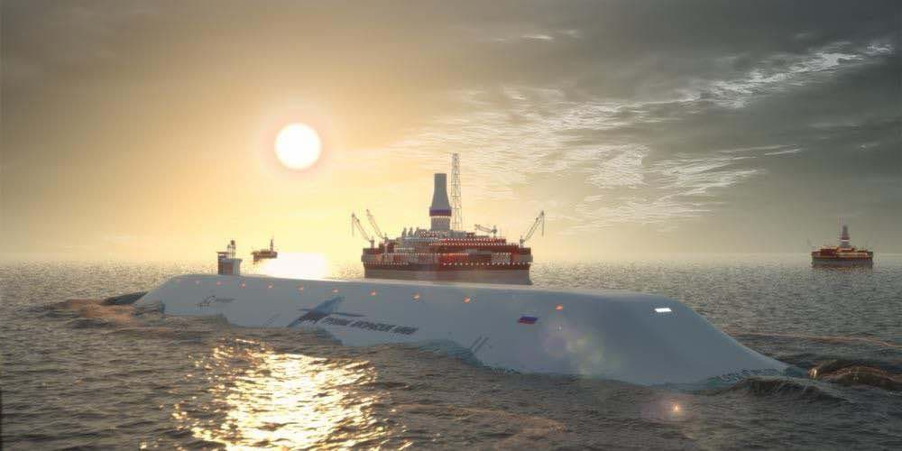 Ryskt Kärnkraftsdrivet Undervattensgastransportfartyg