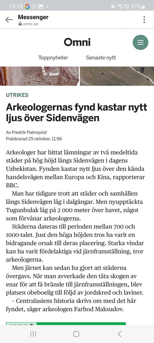 Arkeologiskt Ljus Över Sidenvägen