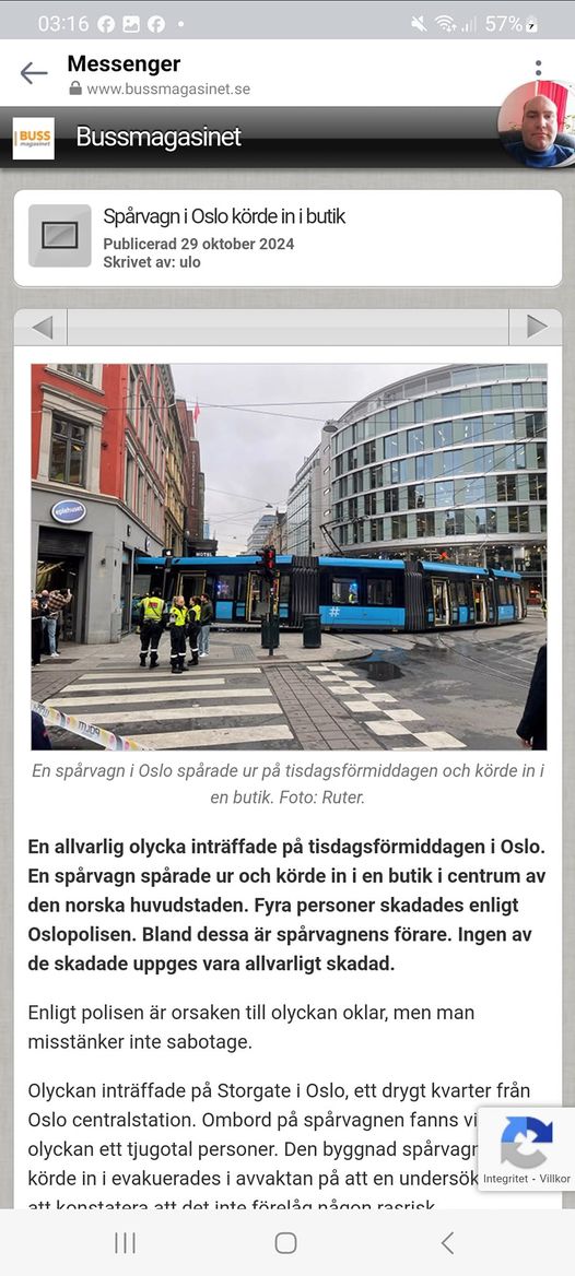 Norsk Spårvagnsolycka