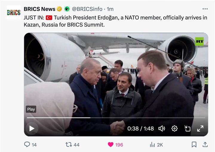 Erdoğan På BRICS-Mötet