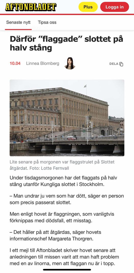 Linstrul För Slottsflaggning