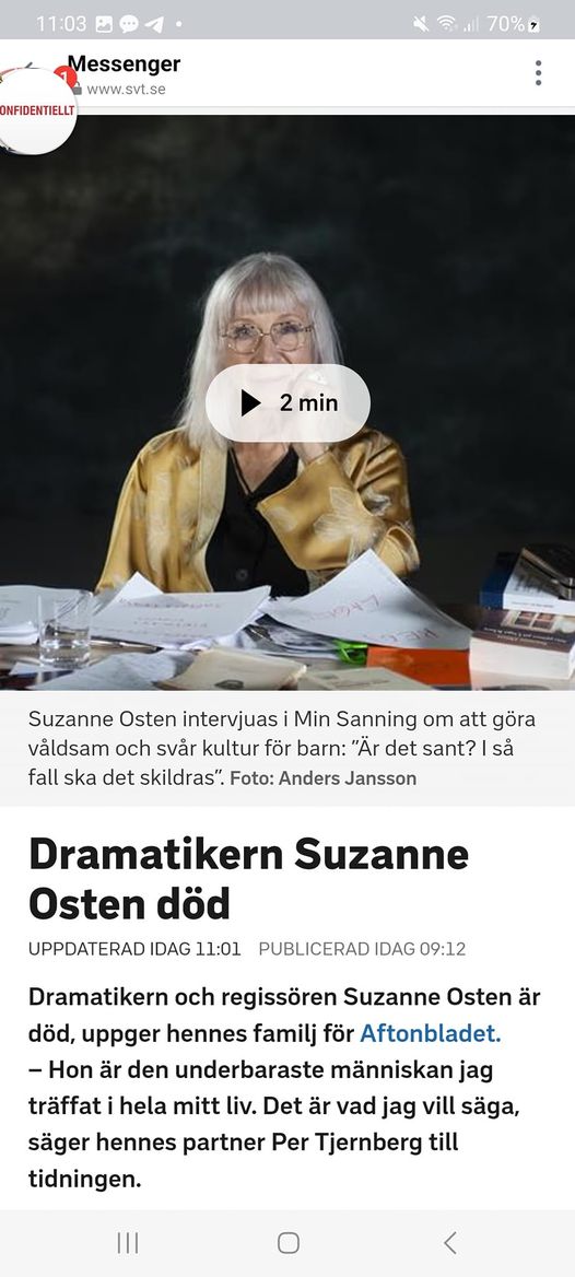 Suzanne Osten Avliden