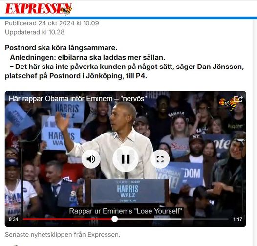 Långsammare Postbilar