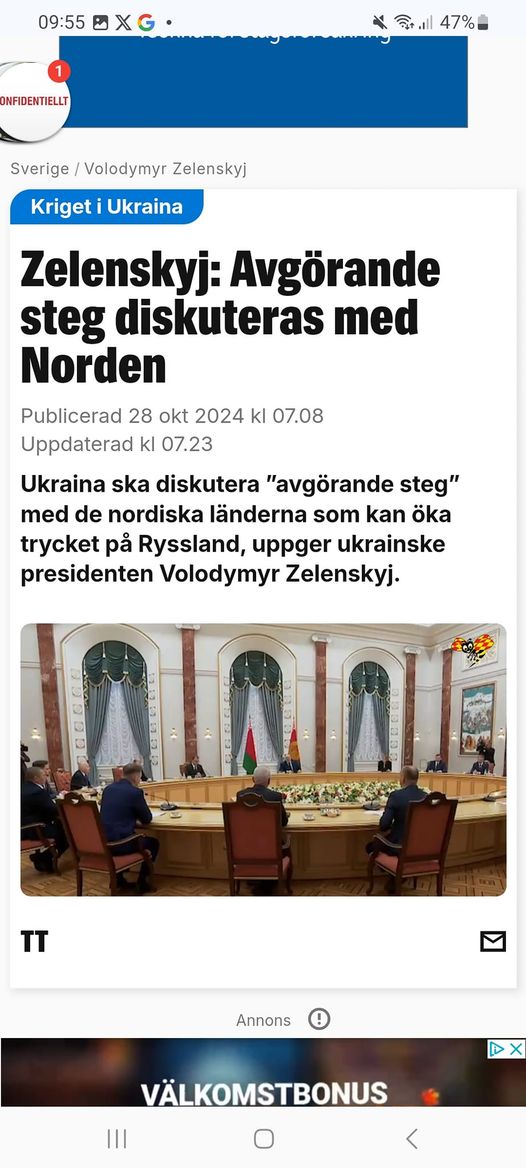Zelensky Diskuterar Avgörande Steg Med Norden