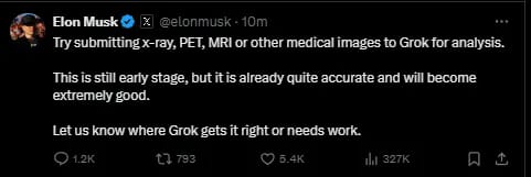 Hälsodiagnosticerande Grok