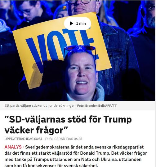 Trump-Stöd Hos SD-Väljare Väcker Frågor För Knutson