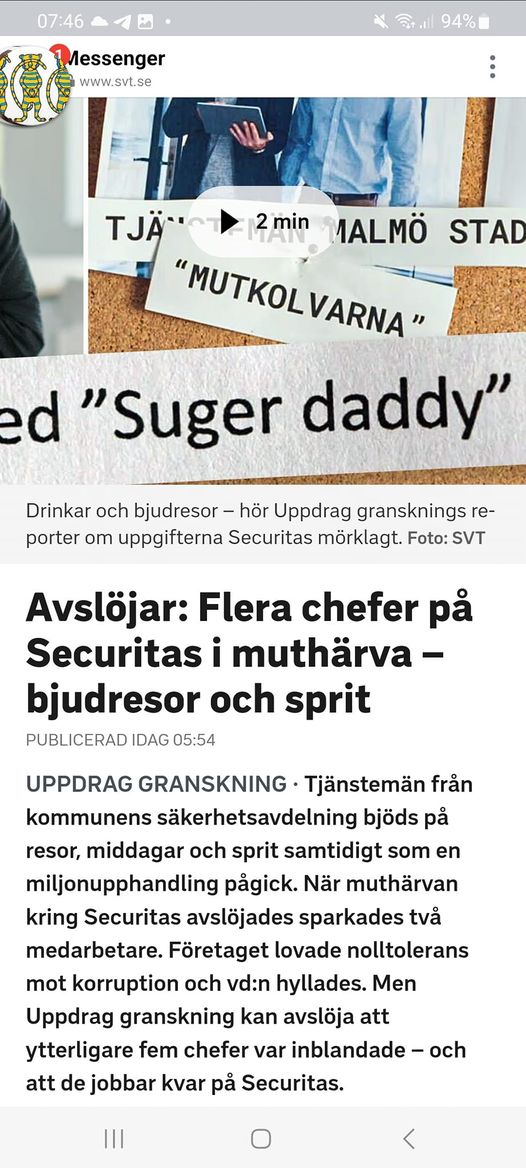 Muthärva På Securitas