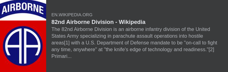 82nd Airborne Division
