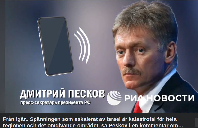 Peskov Om Mellanöstern
