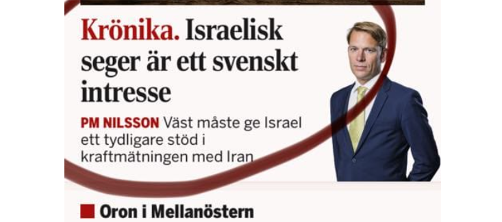 PM & Svenskt Mellanösternintresse