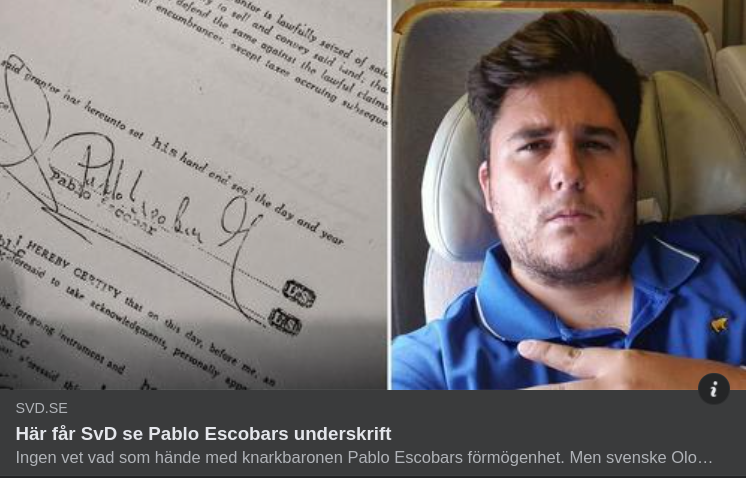 Escobars Underskrift