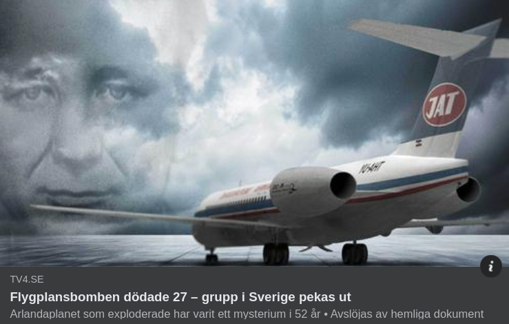 Grupp I Sverige Utpekade Som Flygplansbombare