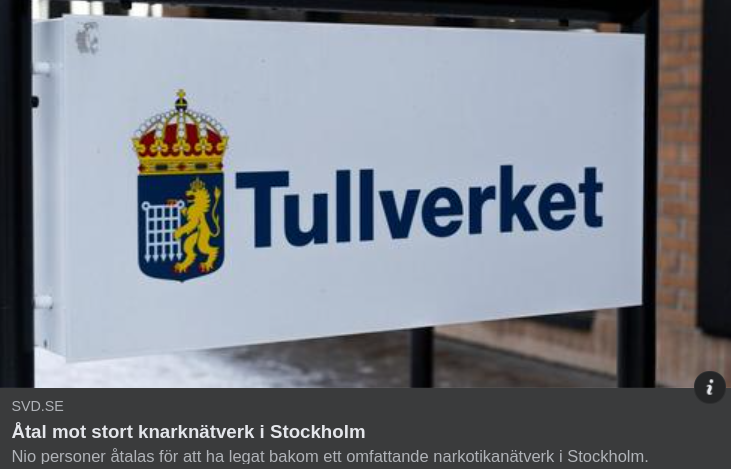 Åtal I Stort Stockholmsknarknätverk