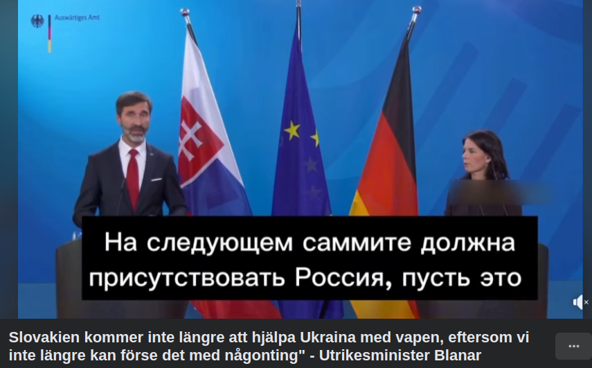 Slovakien Utan Vapen Till Ukraina