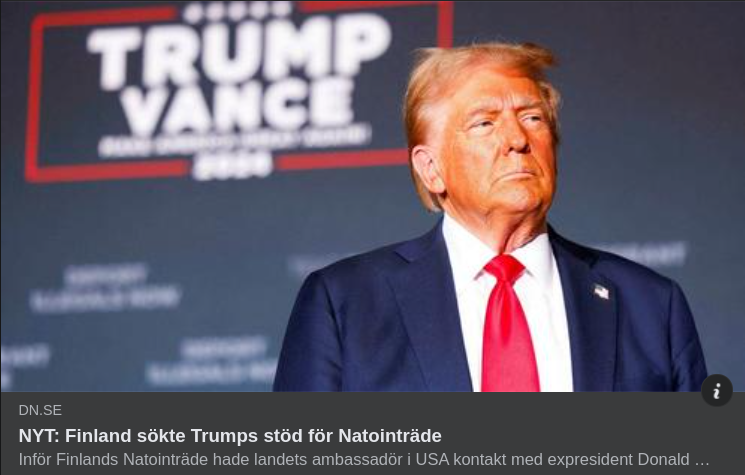 Internationella Politiska Trumpkontakter I Både DN & SvD
