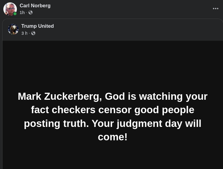 Övervakandes Zuckerbergs Domedag