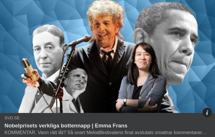 Bottennapp Från Nobel I SvD