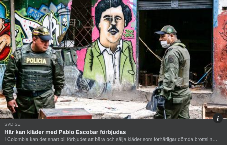 Förbjudna Kläder I Columbia?..