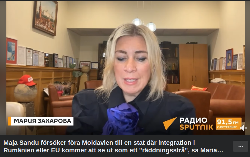 Zakharova Om Moldavien