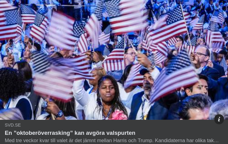 Om Oktoberöverraskningar I SvD