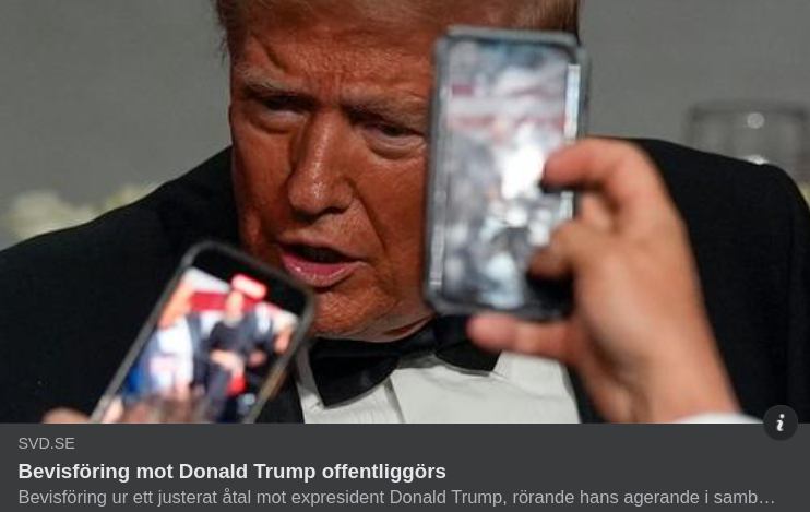 Offentliggjord Bevisföring Mot Trump