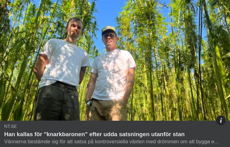 Hampaodlaren "Knarkbaronen" Utanför Norrköping