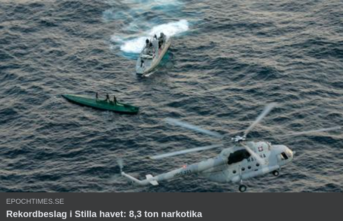 8,3 Ton Narkotika Beslagtaget Av Mexicos Flotta