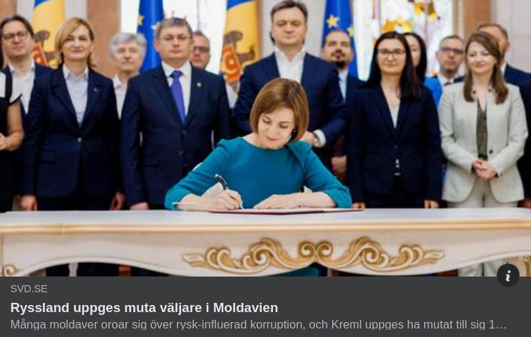 Uppgett Ryskt Mutande I Moldavien I SvD