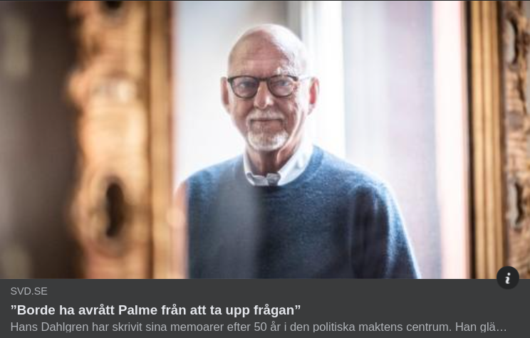 Memoarer Från Hans Dahlgren