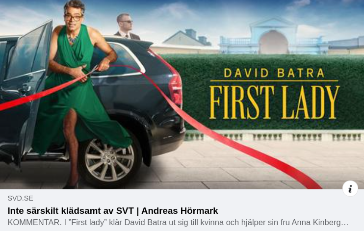 Om Stockholms First Lady I SvD