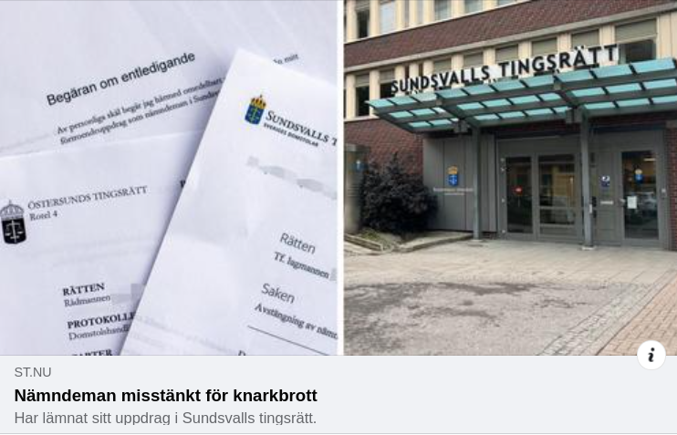 Nämndeman I Sundsvall Knarkbrottsmisstänkt