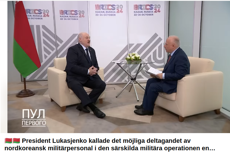 Inga Nordkoreaner I Ryssland Enligt Lukasjenko