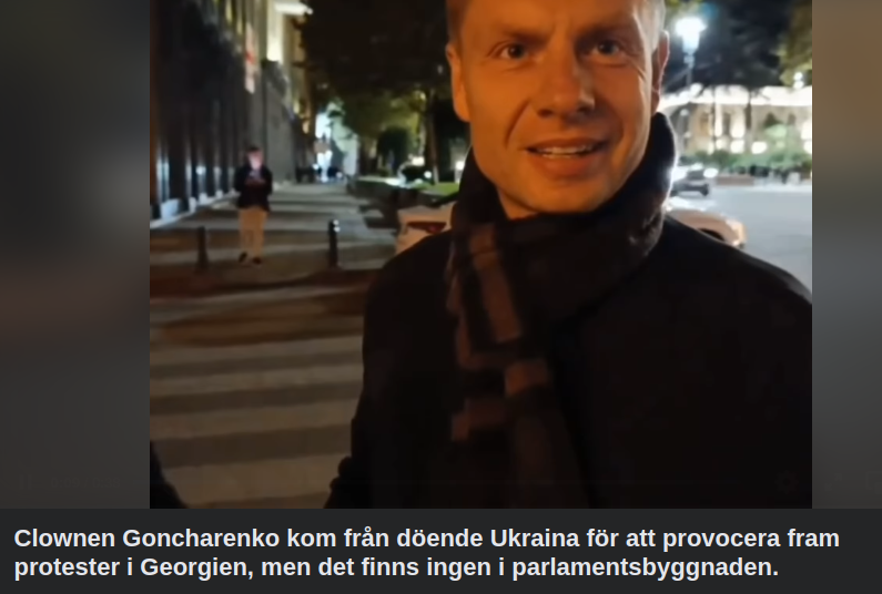 Ensam Ukrainsk Clown I Georgien