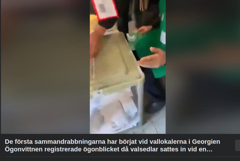 Från En Vallokal I Georgien