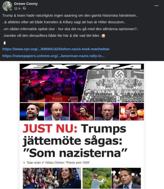 Trump & Gammalt Nazistmöte