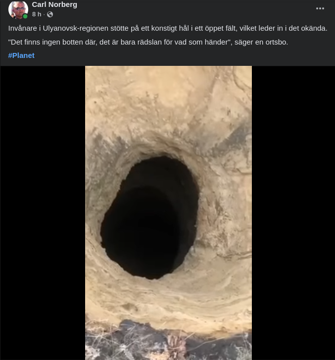 Hål I Ulyanovsk-Regionen