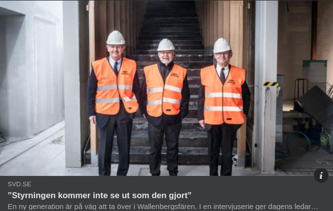 Wallenberg & Ändrat Styrningsutseende