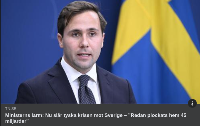 Ministerlarm Om Sverigeslående Tyskkris