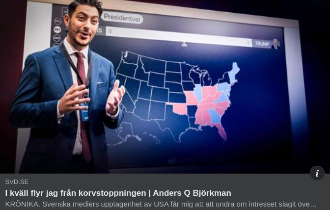 Svensk Media & USA-Valet..