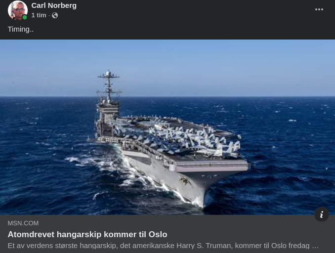 Atomdriven Amerikansk Badanka Till Oslo