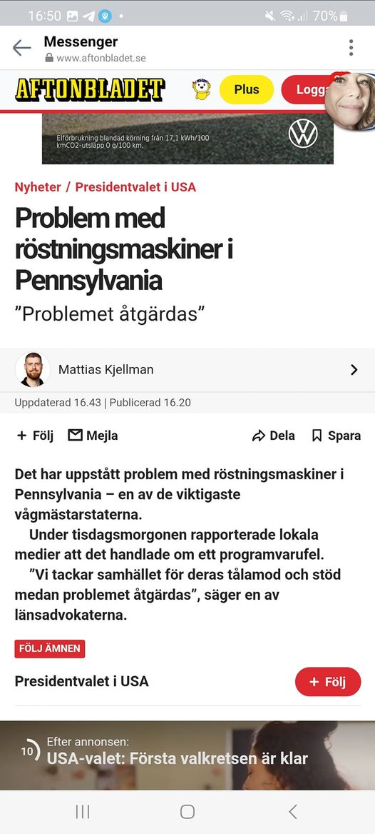 Röstningsmaskinsproblem I Vågmästarstaten Pennsylvania